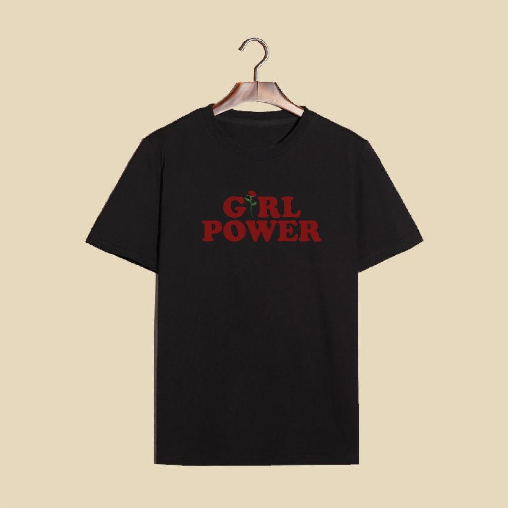 Premium Quality Casual T-shirt Featuring Girl Power Message For Confident Femmes