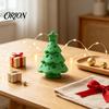 Decorative Cheese Shaped Trees 3D Printed Christmas Tree Figurine, Mini with Star Holiday Window Display Items Topper, Tabletop Ornament for