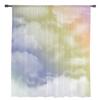 Cortinas transparentes com nuvens abstratas graduais para decoração de sala de estar Cortinas de janela para cozinha Cortinas de tule Voile Organza
