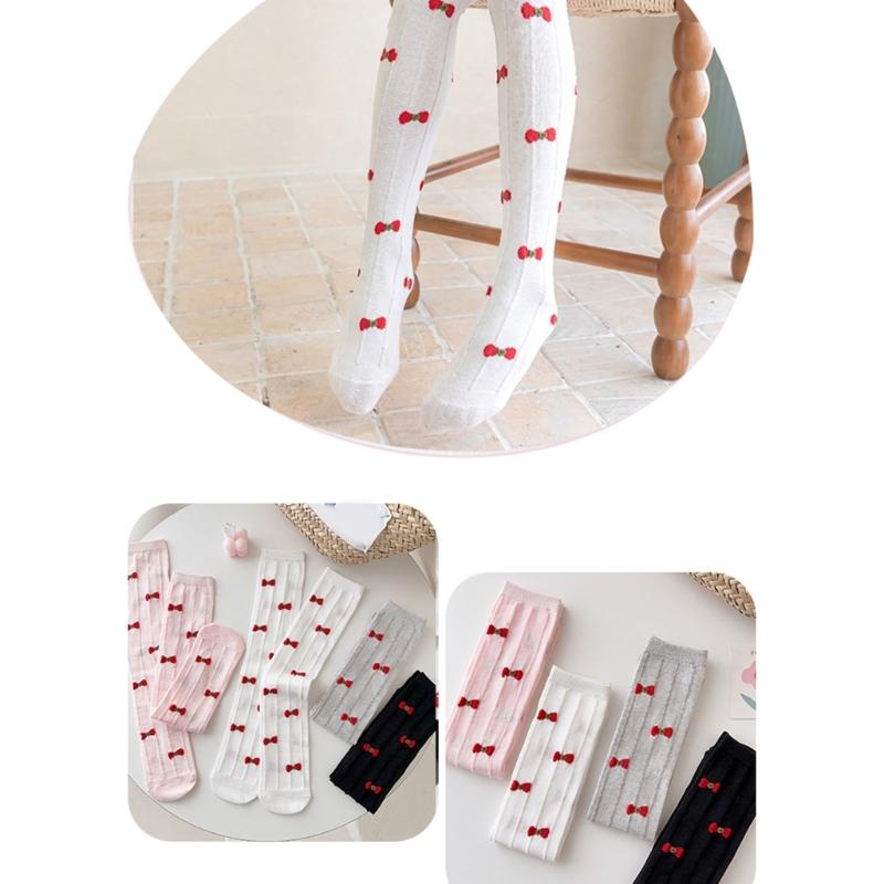 Over Knee Stockings Over Calf Socks Fashion Over Calf Socks Bowknot Children Over Knee Stockings for Girls 3-8 Year