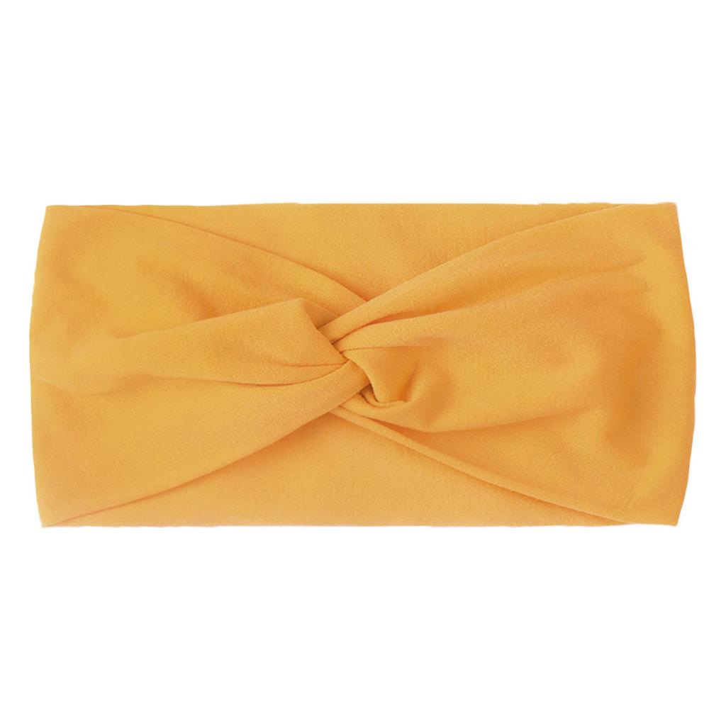 Children's Baby Hairband Cross-knotted Solid Color Hair Accessories Bow Hairband