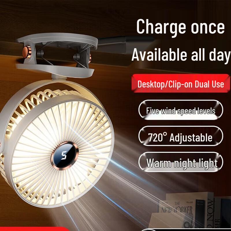 Migo Portable USB Clip-On Desk Fan