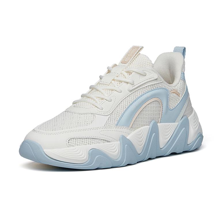 Anta Life Collection Cushioning, Wear Resistant Low top Casual Shoes Women's Gray Blue 122228051-1