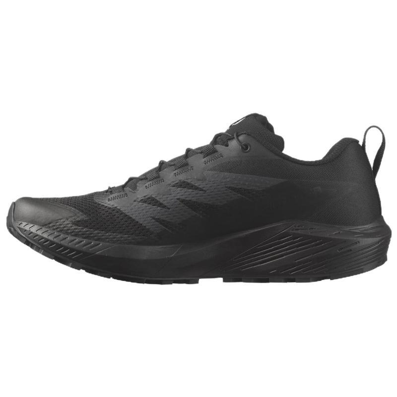 SALOMON Sense Ride 5 SR Shock Absorbers With Slip Resistant Features Low Top Casual Shoes Men's Black Sneakers 473776