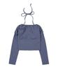 ZEROPLANET Hazel Feminine Shirred Top [Blue]