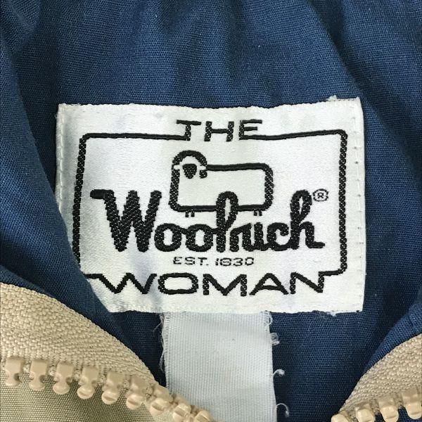 WOOLRICH Parka Górska Bluzon Kurtka Zewnętrzna/Rozmiar Damski L/Beżowy/Vintage(UŻYWANY)