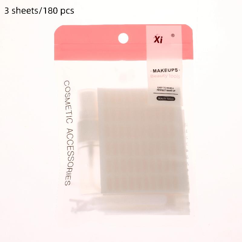 

180/300/600Pcs Invisible No Trace Lace Ultra Thin Breathable Local Double Eyelid Tape For Swollen Eye Water Activated Stickiness 3Sheets