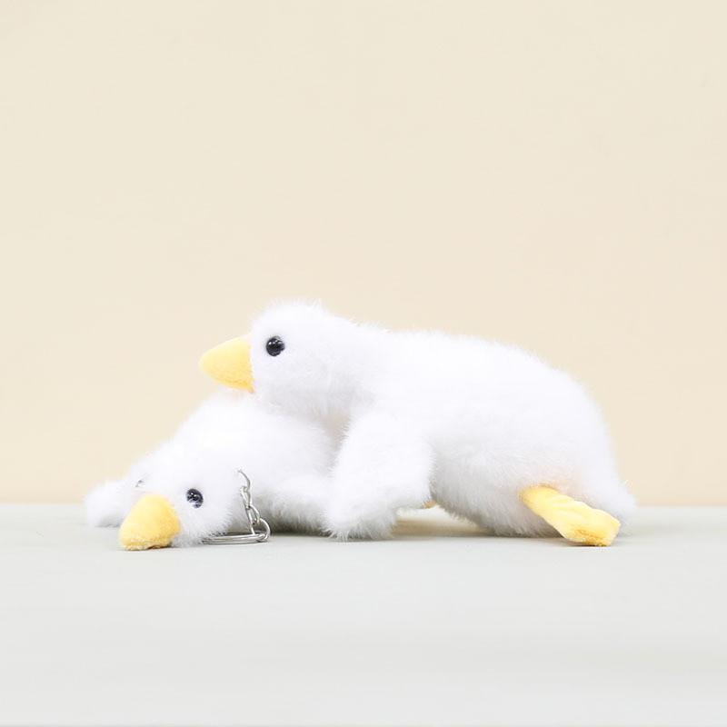 Soft Plush Keychain Goose Pendant Compact Size Travel Bag Ornament Doll Gift
