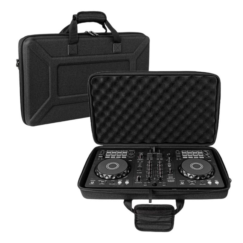 Portable DJ Equipment Storage Bag Multifunctional Compartments Shockproof Carrying Case Suitable for Controllers 