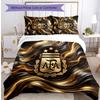 Argentina Football Printed Bedding 3 Piece Set Cozy Breathable Bed Cover Set As Housewarming Holiday Gift