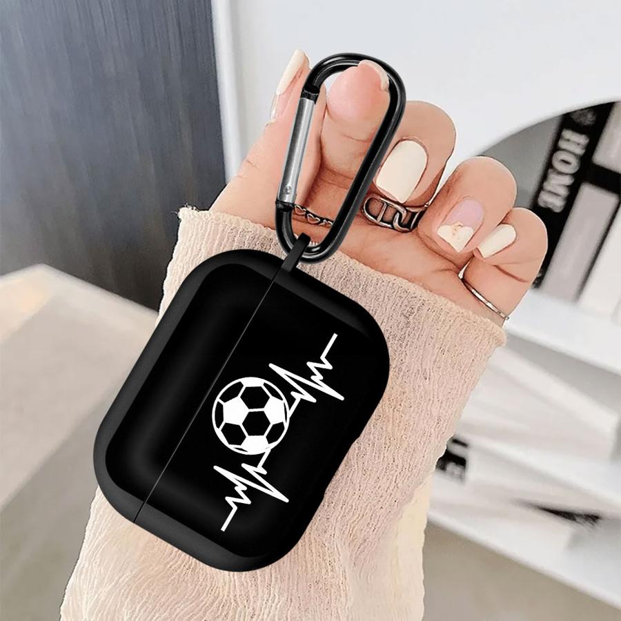 Football Electrocardiogram Earphone Cases Cover Case For Airpods Pro 1 2 3 4 Pro2 Pro3