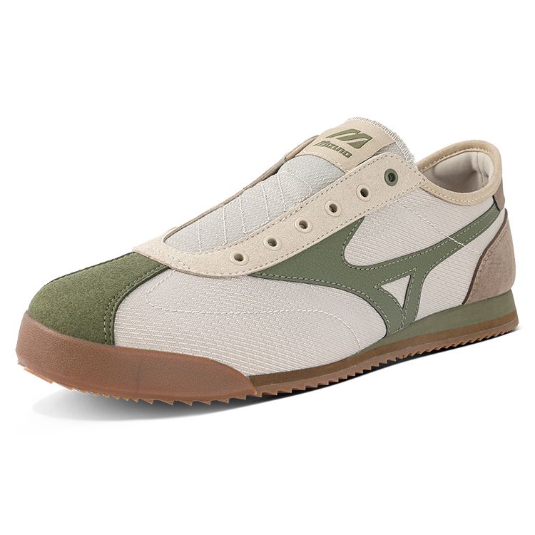 Mizuno LG 60S Classic Versatile Shock Absorbing Non-Slip Breathable Lightweight Low-Top Casual Shoes Unisex Casual Shoes Light-Green D1GH240208