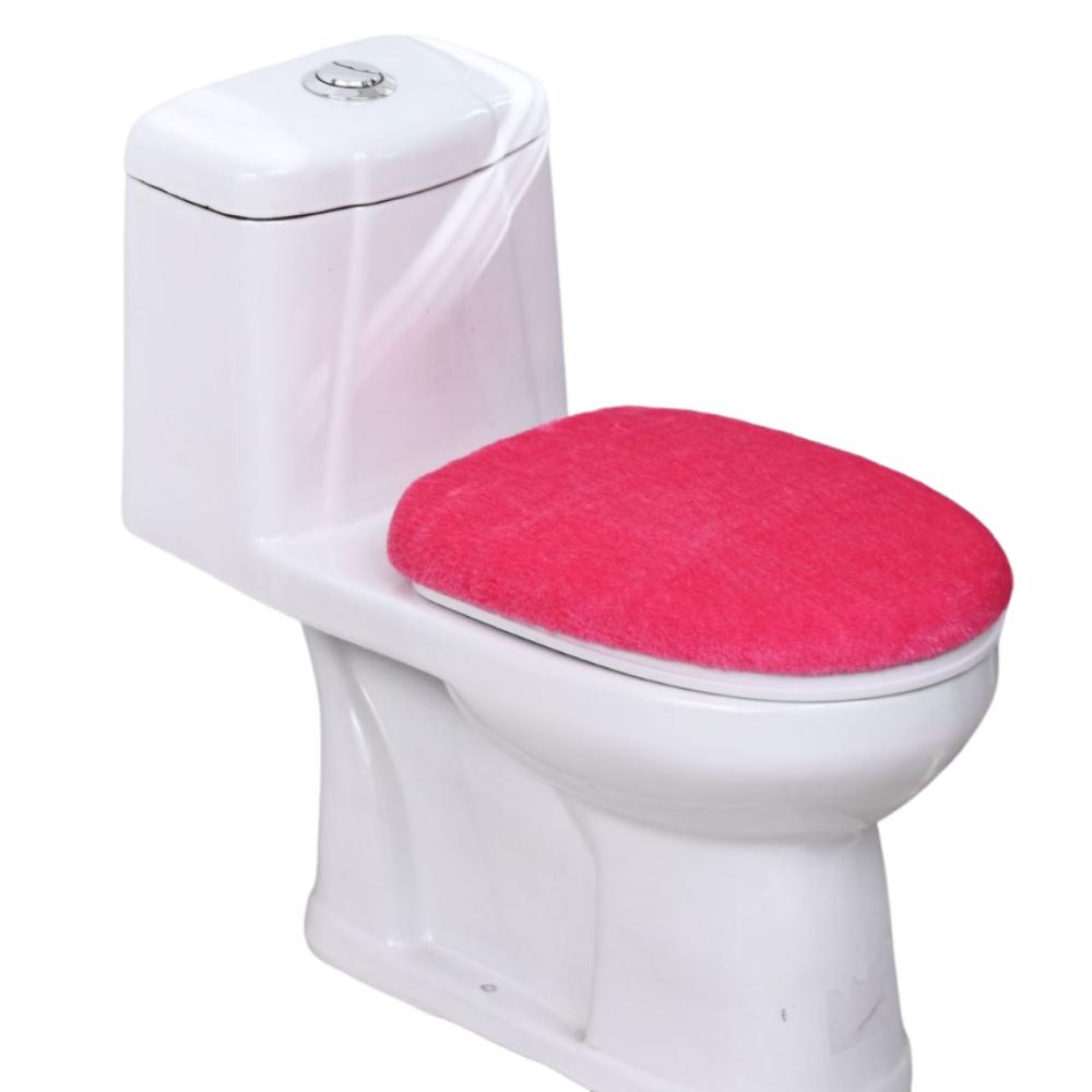 Thickened Toilet Seat Cover Solid Color Toilet Dust Cover Toilet Lid Cover  Bathroom Decorative