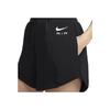 Nike Logo Print High Waist Casual Shorts Women Shorts Black DQ6566-010