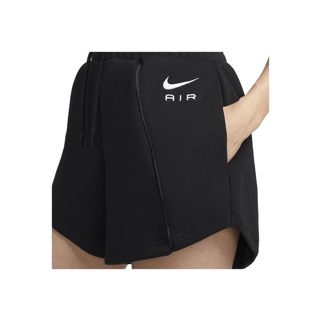 Nike Logo Print High Waist Casual Shorts Women Shorts Black DQ6566-010