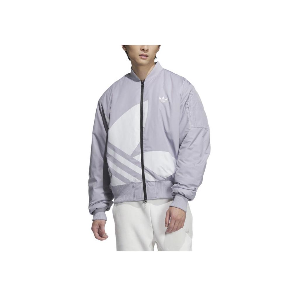adidas Originals FW24 Sports Lifestyle Series Casual Minimalist Retro Stand Collar Jacket Unisex Jackets Honor-Gray JX7066