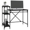 VidaXL Bureau avec étagères noir 105x50x90 cm bois d'ingénierie et fer 826714