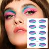 Øyenskyggeklistremerke Midlertidig tatoveringsklistremerke Øyesminke Svettesikker Vanntett Sminke Ansiktsklistremerke Fest Fest Øyelokksklistremerke Tatovering