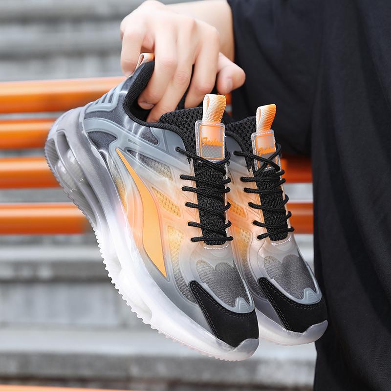 Menns høydeøkning Street Style Sport Basketball Sko Tykksåle Joggesko Stor størrelse for studenter