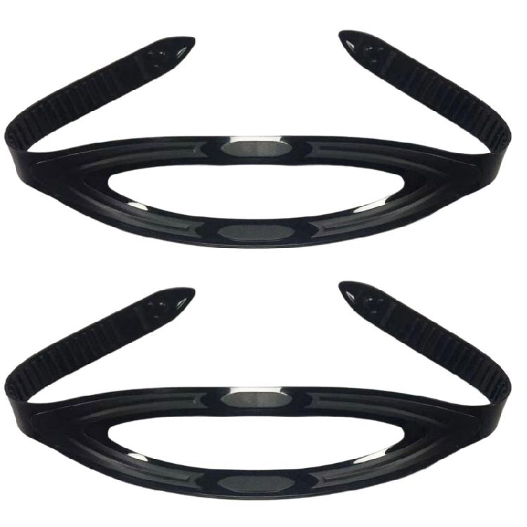 2Pack Nonslip Silicones Replacement Strap Elastics Snorkels Mask Headbands for Swimming Goggles And Dive Masks