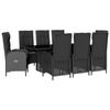 VidaXL 9-Piece Garden Dining Set with Cushions, Patio Table and Chairs, Patio Furniture, Outdoor Furniture, 3213525
