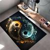 Yin Yang Universe Design Carpet with Fiery and Water Elements Illustration Suitable for Use As an Anti-slip for Living Room Bedroom Sofas