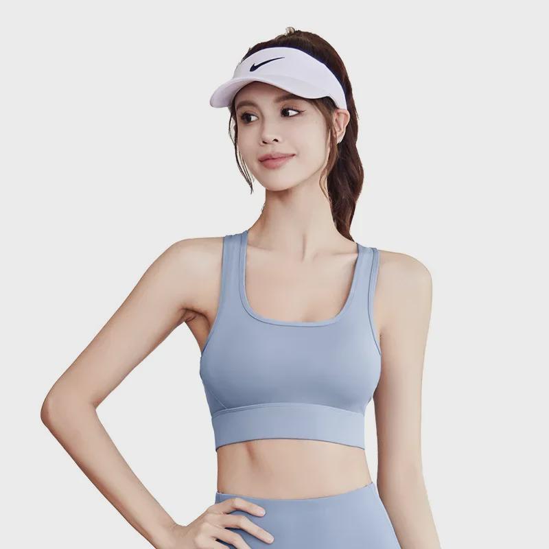 Women's Shockproof High-Impact Nude Sports Bra for Yoga & Running