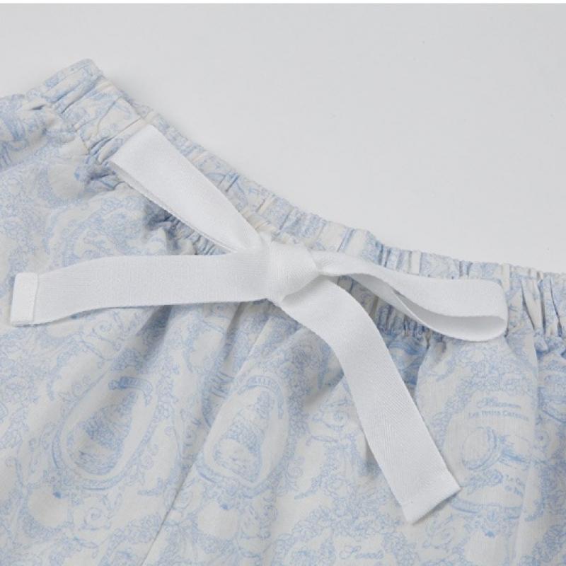 Gohunabi Pajama Set Blue Paris Dessert