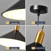 Nordic Loft Modern Chandelier: Industrial Retro Art Lighting for Living Room