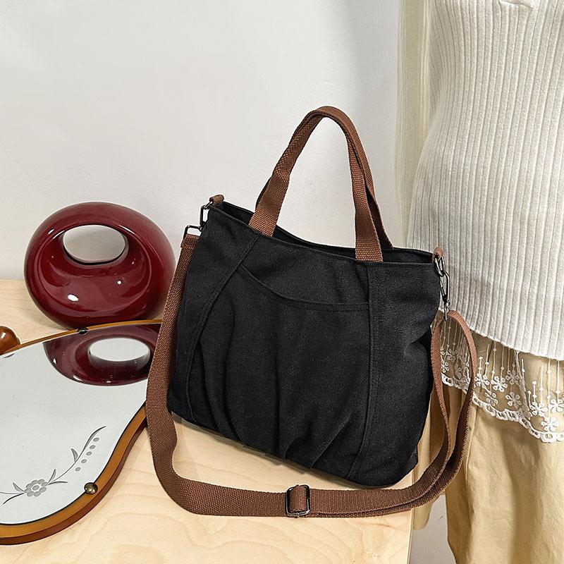 Vintage Shoulder Bag Women's Canvas Tote Bag
