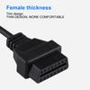 14 Pin 16 Pin Adapter Diagnostic Cable Black 40cm Length
