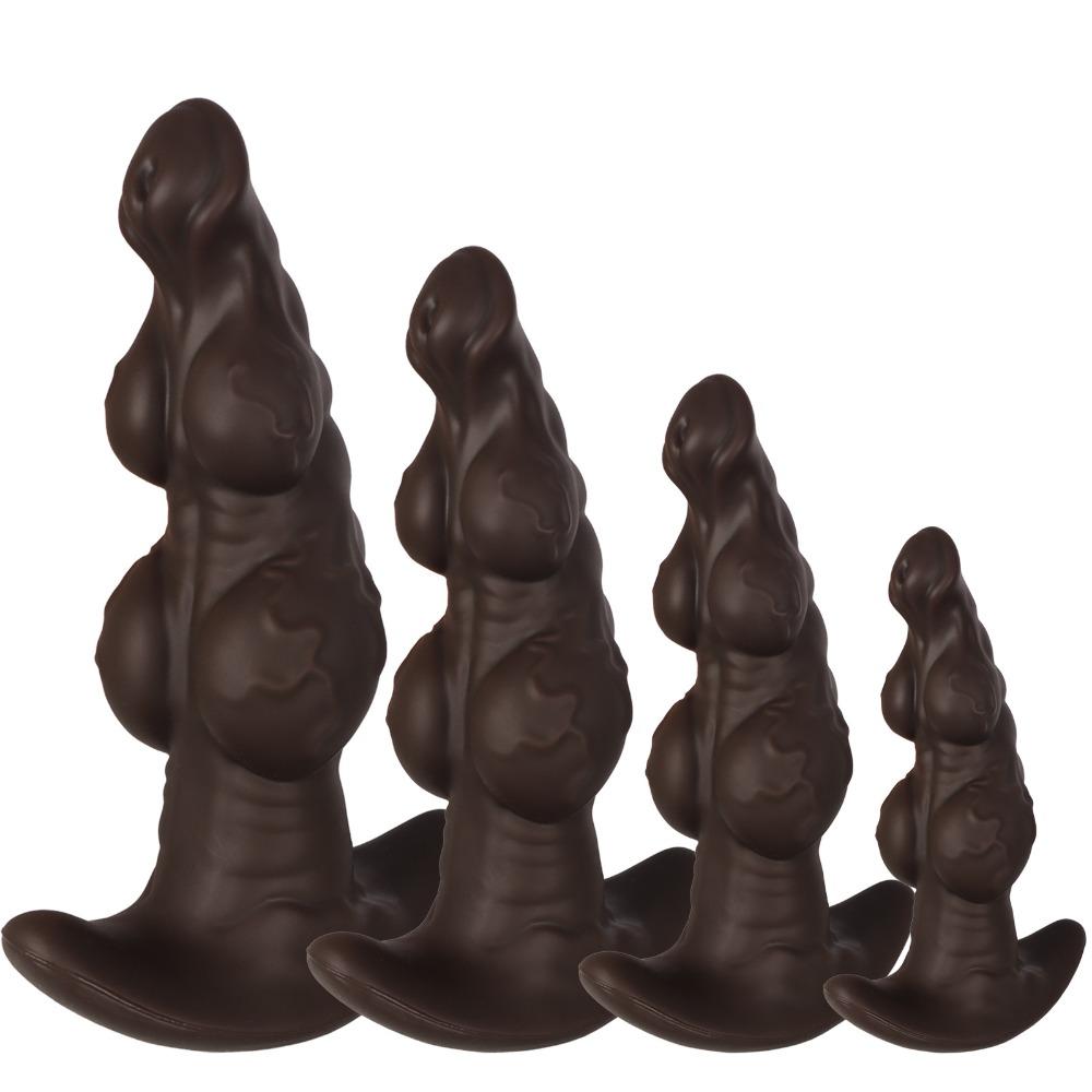 Wearable Liquid Silicone Anal Plug - Alien Realistic Dildo for Men Women, Comfortable Adult Sex Toy for Solo or Couples