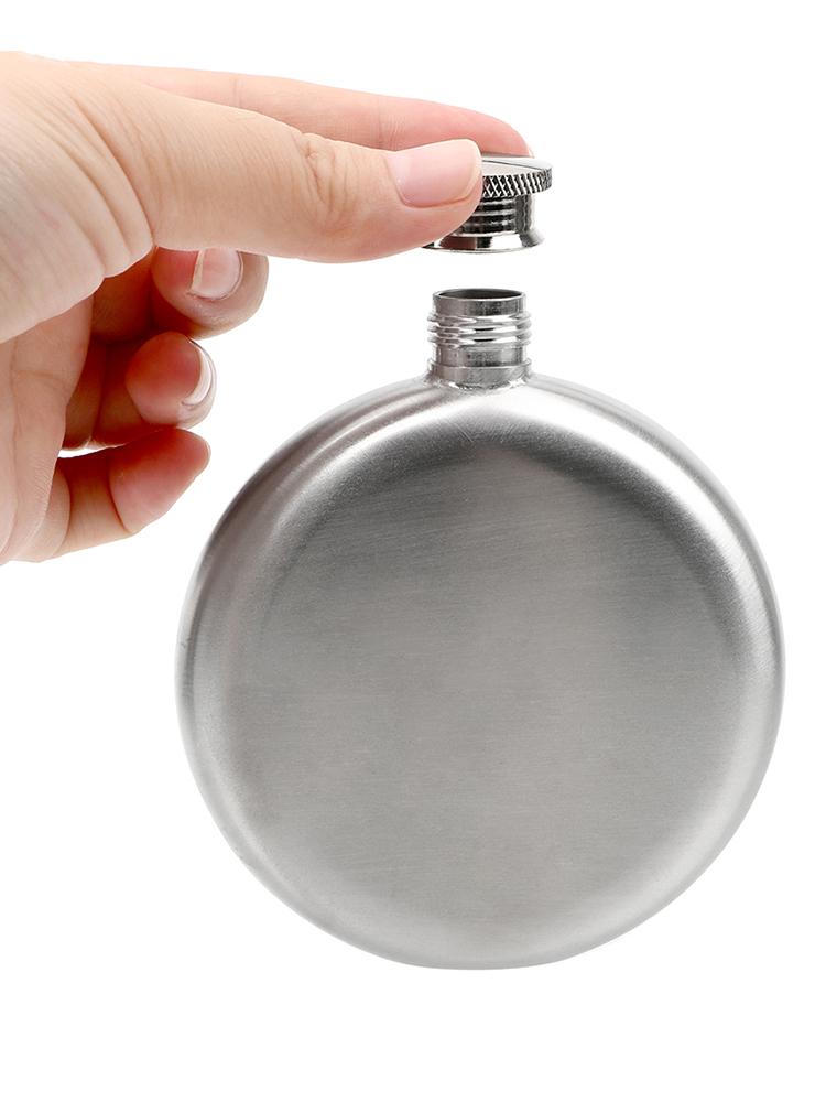 HILIFE Wine Bottle Drinkware Accessories Alcohol Hip Flasks Stainless Steel 5 Oz Round Whiskey Flask Russian Liquor Pot