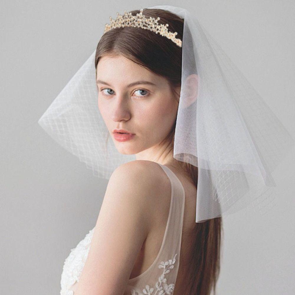 2pcs Ear Clip Flower Crystal Tiara Sparkling Wedding Jewelry Rhinestone Queen Crown  Party