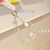 Ins Korea New Phone Strap Lanyard Cases For iP17 Airpods Earphones Schoolbag New DIY Bead  Pendant Keychain
