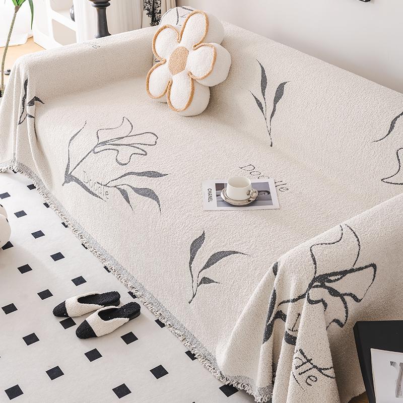 Sofa Cover Cloth Anti-Scratching Sofa Cover Cream Style Four Seasons Universal Non-Slip Full Cover Towel All-Inclusive Universal Sofa Cover