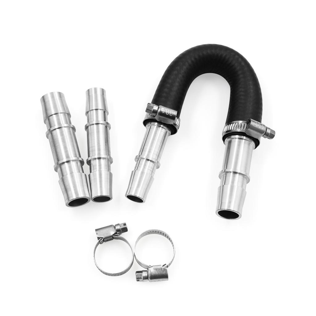 626-001 Upgrade Aluminum Engine Heater Core Bypass Kit with 5/8" 3/4" Hose Compatible with Most Common Heater Hoses