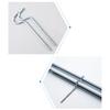 Curtain Rod Bracket without Screws Curtain Rod Holders,Curtain Rod Hooks Single Curtain Rod Support,Curtain Accessories