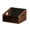 Record Storage Box Rustic Desktop Open for Countertop Dorm Room Sundries Small