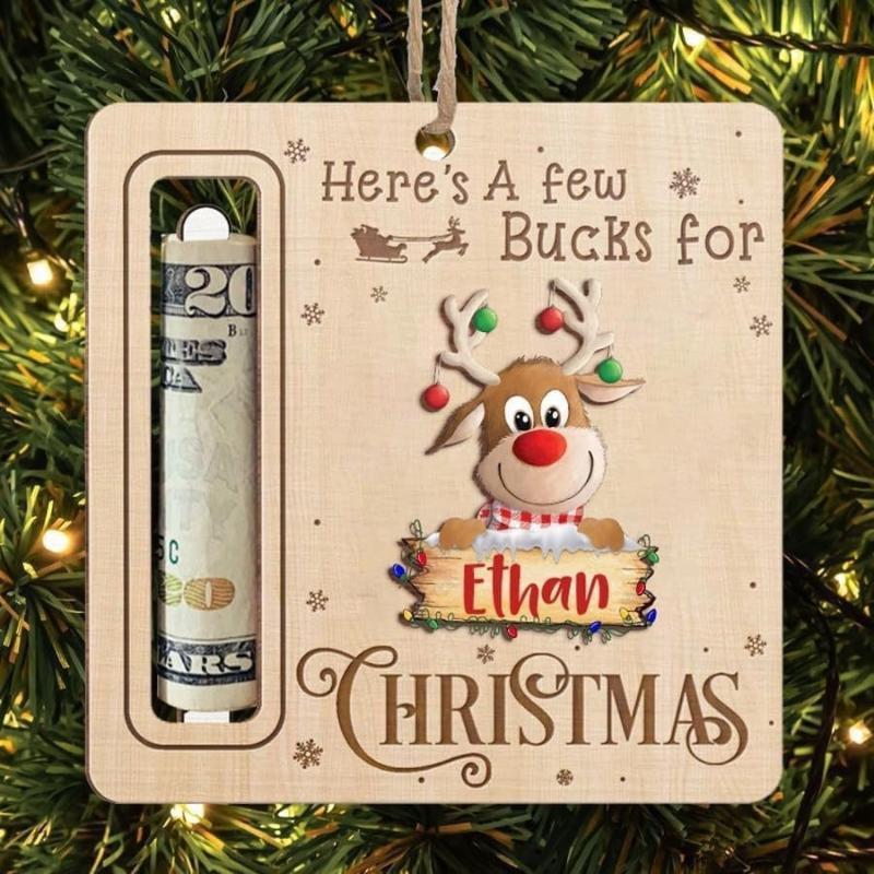 Christmas Cute Money Holder Christmas Ornament Decoration Santa Claus Snowman Christmas Tree Decorations