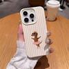 Striped Ballet Sausage Dog Pattern Phone Case for Xiaomi Redmi Note 14 13 12 11 Pro Plus 4G 5G 10 9 8 15C 14C 13 12C 10C Cover