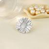 Stainless steel sunflower flower creative exaggerated ring light luxury high sense sunflower opening ring
