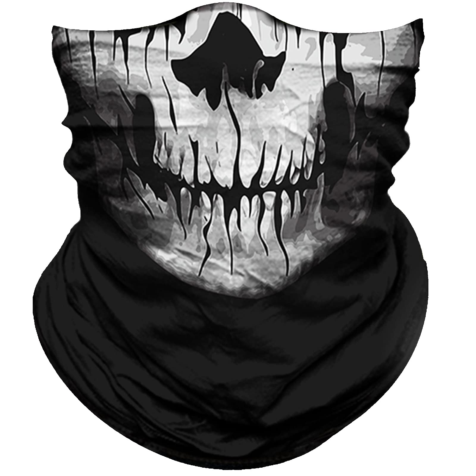 

Obacle Face Sun UV Dust Wind Protection Seamless Bandana Animal Face for Free size чёрный