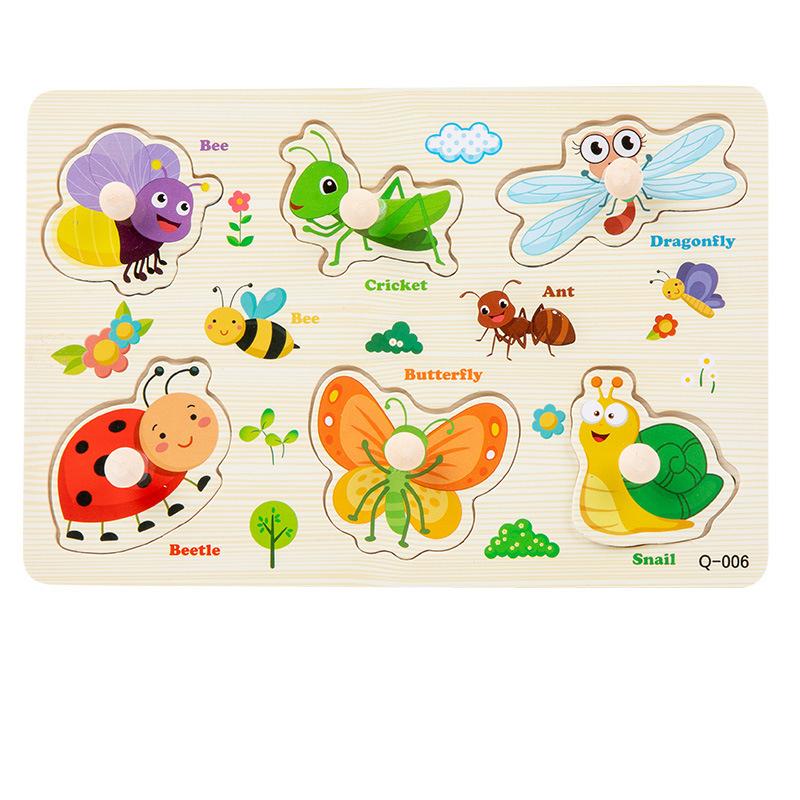 Kid Montessori Educational Multiple Geometric Shape Color Sorter Puzzle Wooden Board Puzzle Game Toys for Children Baby Gifts