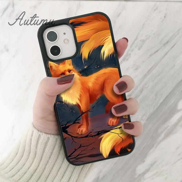 

Чехол для телефона с милым животным лисой для iPhone 11, 12, 13, 14 Pro Max mini X XR XS SE 2020 5, 6S, 7, 8 Plus, Samsung Galaxy S21 S22, чехол iPhone 13pro