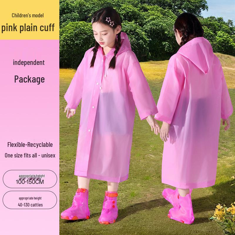 

Kids One-Piece Thickened Raincoat for School, Travel, and Mountaineering One Size (for 1m-1.5m height, 40-130 jin)