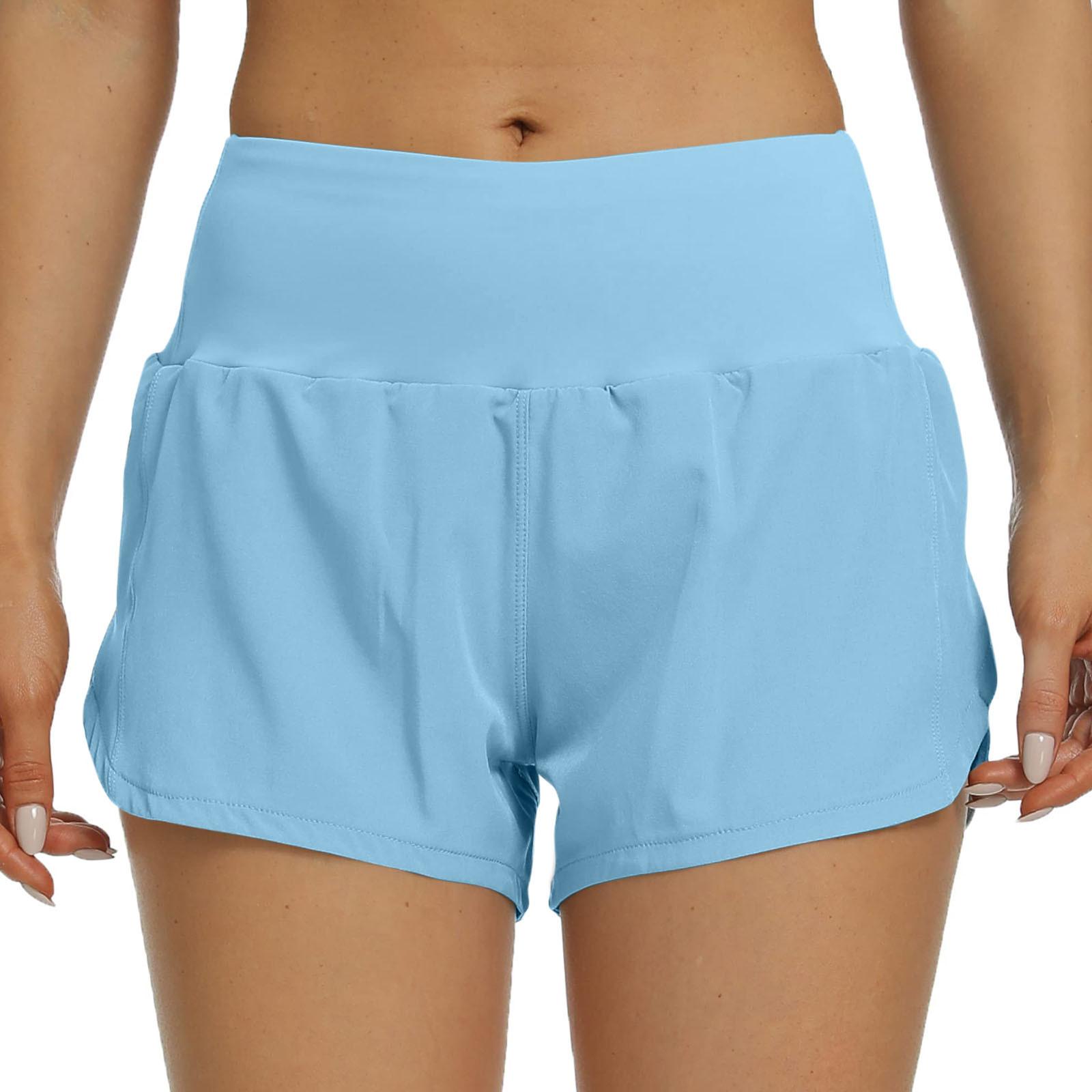 

Женские шорты для бега, спортивные шорты для активного отдыха с карманами XXL