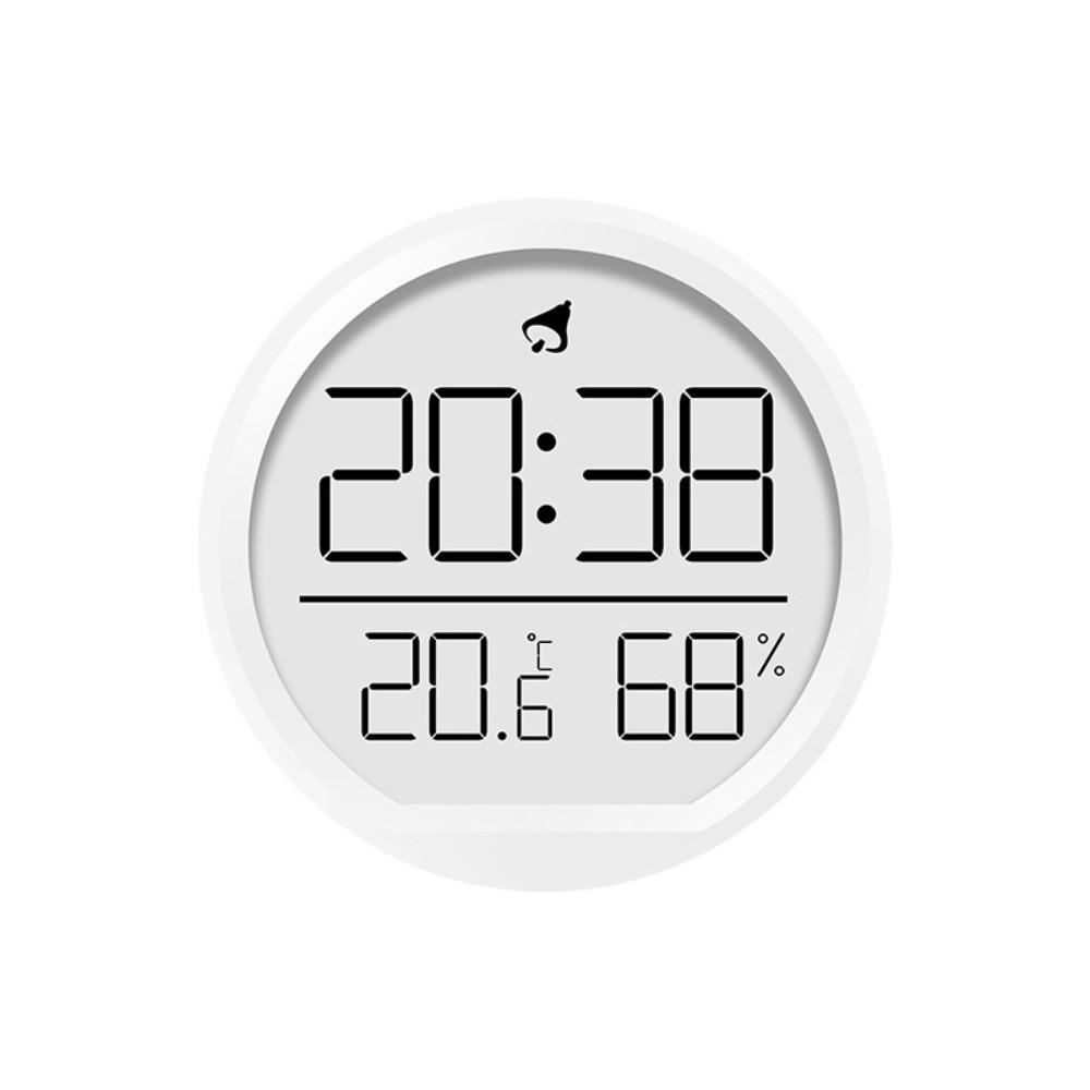 Minimalist Magnetic Digital Clock LED Temperature Display Home Hygrometer Black White Multi-Functional Wall Clock Home Use2