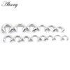 Alisouy 1 Stück Nasenring mit Hufeisen-Spikes, Edelstahlkegel, großes Piercing, Septum-Ohr-Expander-Stecker mit Innengewinde, Schwarz
