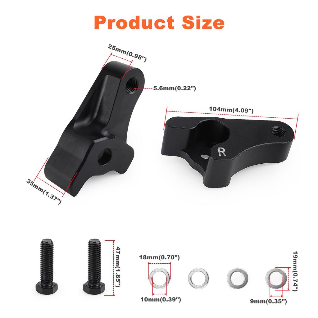2 Inch Shock Absorber Rear Suspension Bracket Lowering Link Kit For 2002-2023 Harley Davidson Touring Models